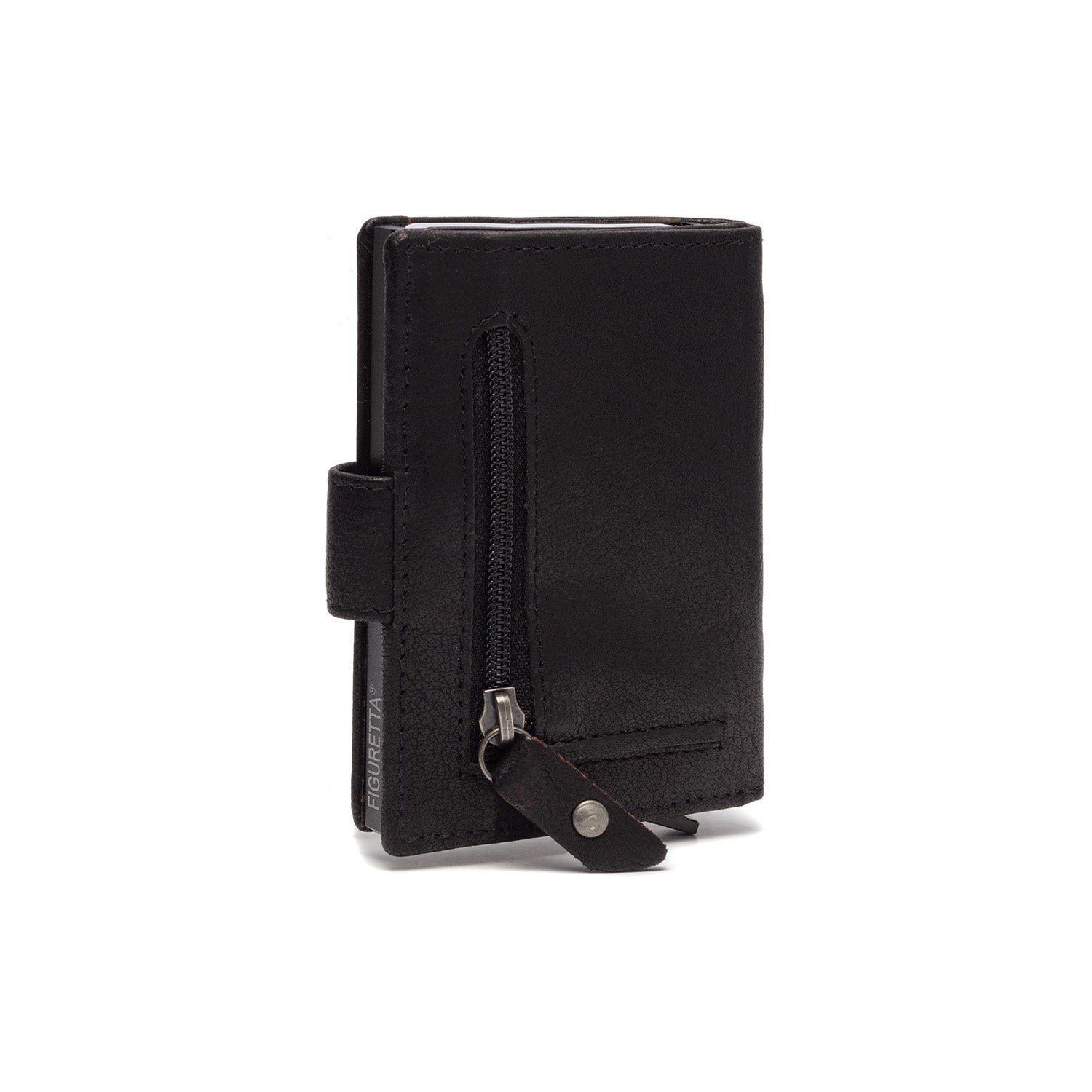 Black Leather Card Holder Prague, detail view 1
