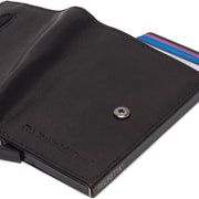 Black Leather Card Holder Prague, detail view 5