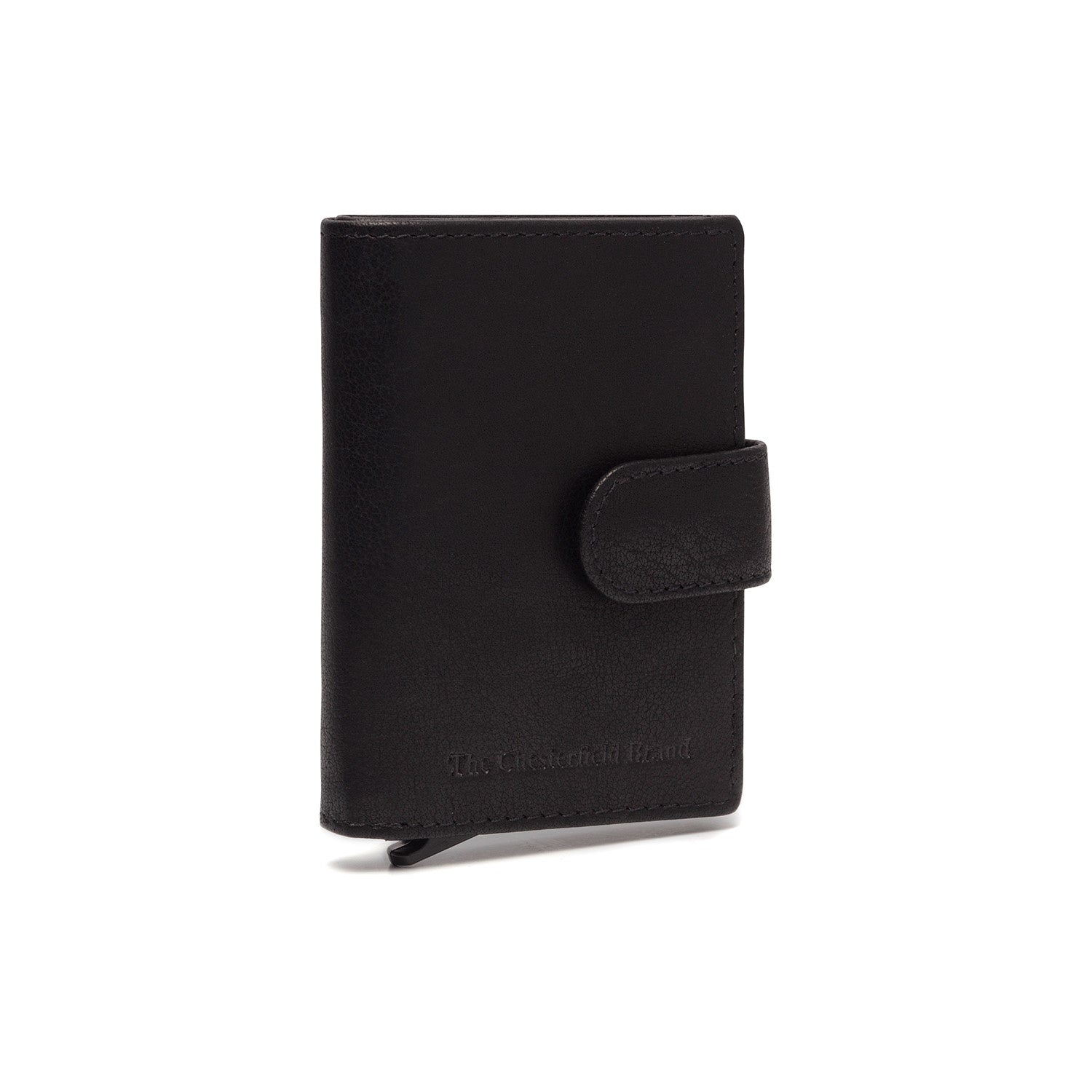 Black Leather Card Holder Prague, detail view 6