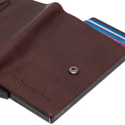 Brown Leather Card Holder Prague, detail view 5