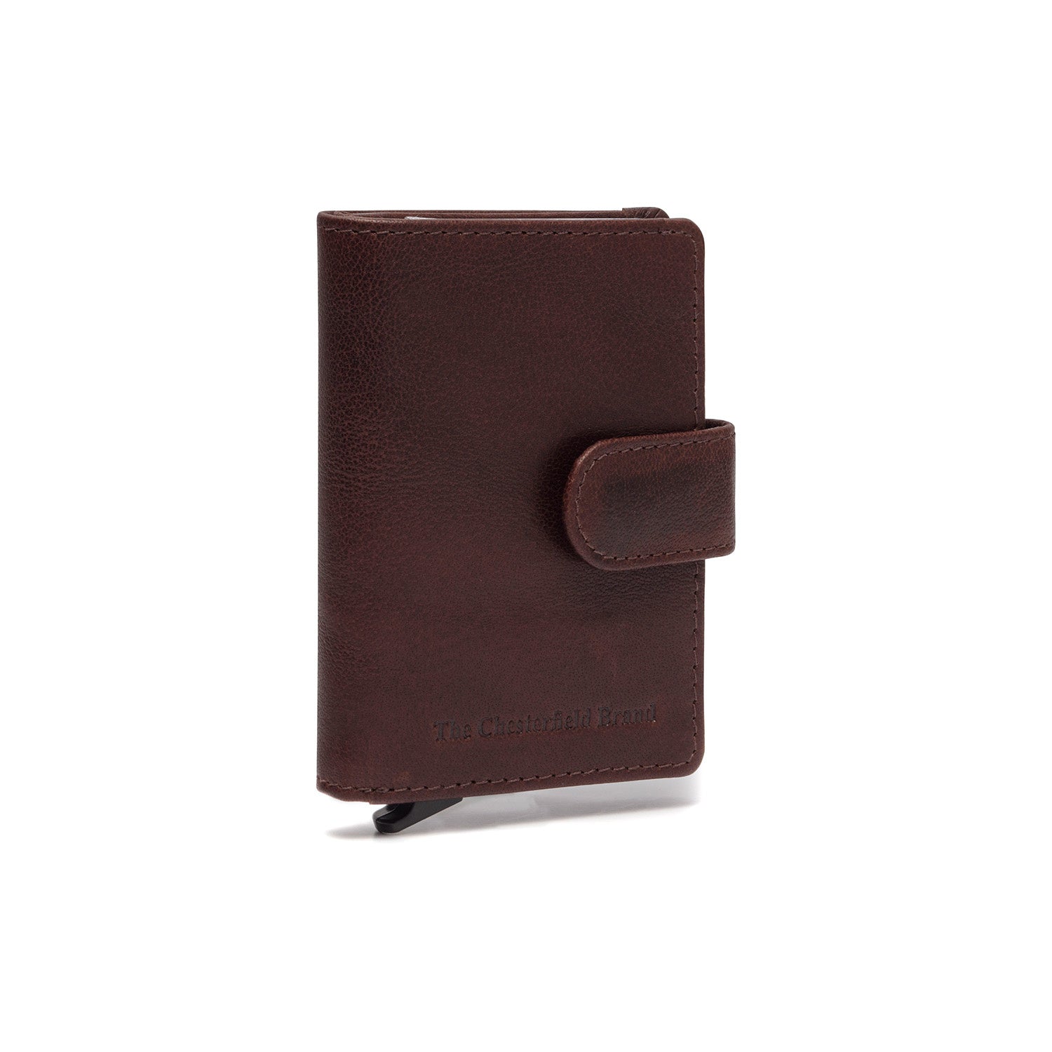 Brown Leather Card Holder Prague, detail view 6