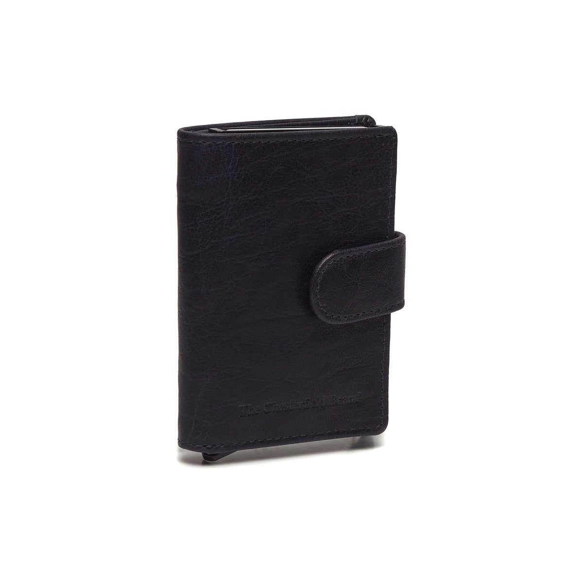 Navy Leather Card Holder Prague, detail view 6