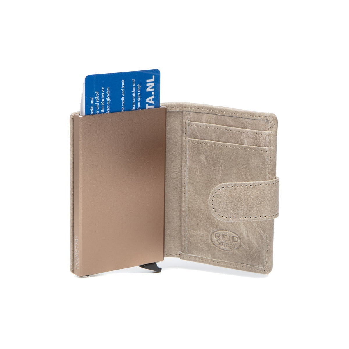 Off White Leather Card Holder Prague, detail view 3