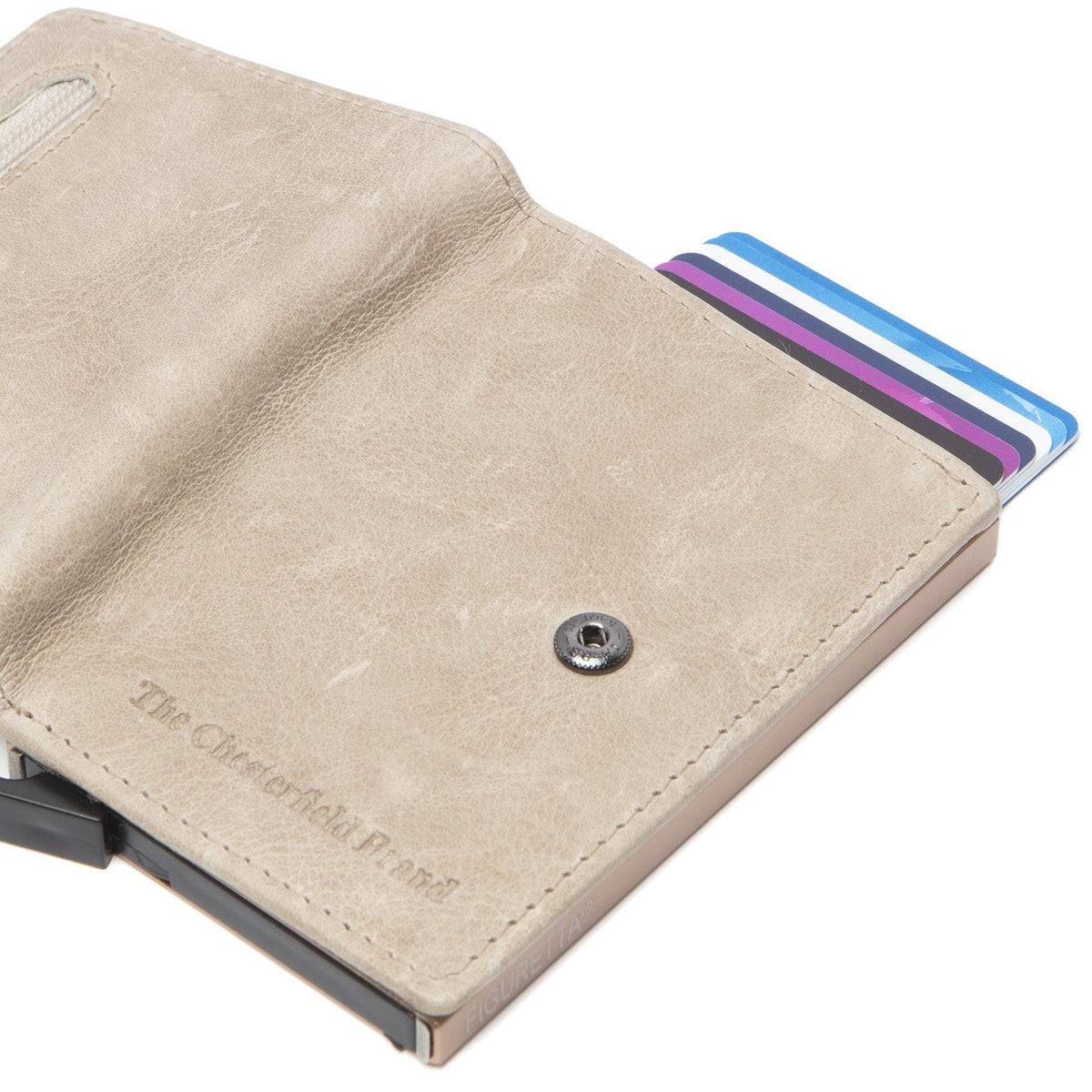 Off White Leather Card Holder Prague, detail view 4