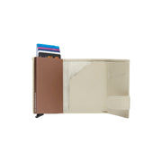 Off White Leather Card Holder Sabana, product view 3