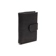Black Leather Card Holder Torola, detail view 3