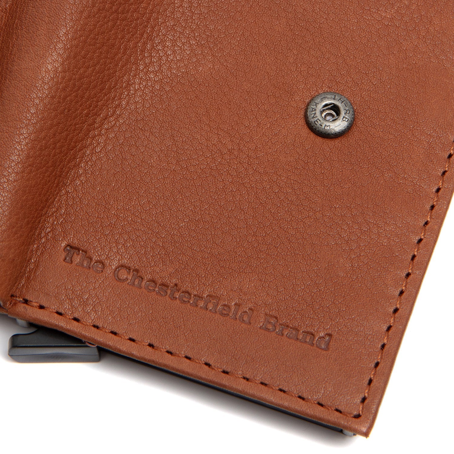 Cognac Leather Card Holder Torola, detail view 1