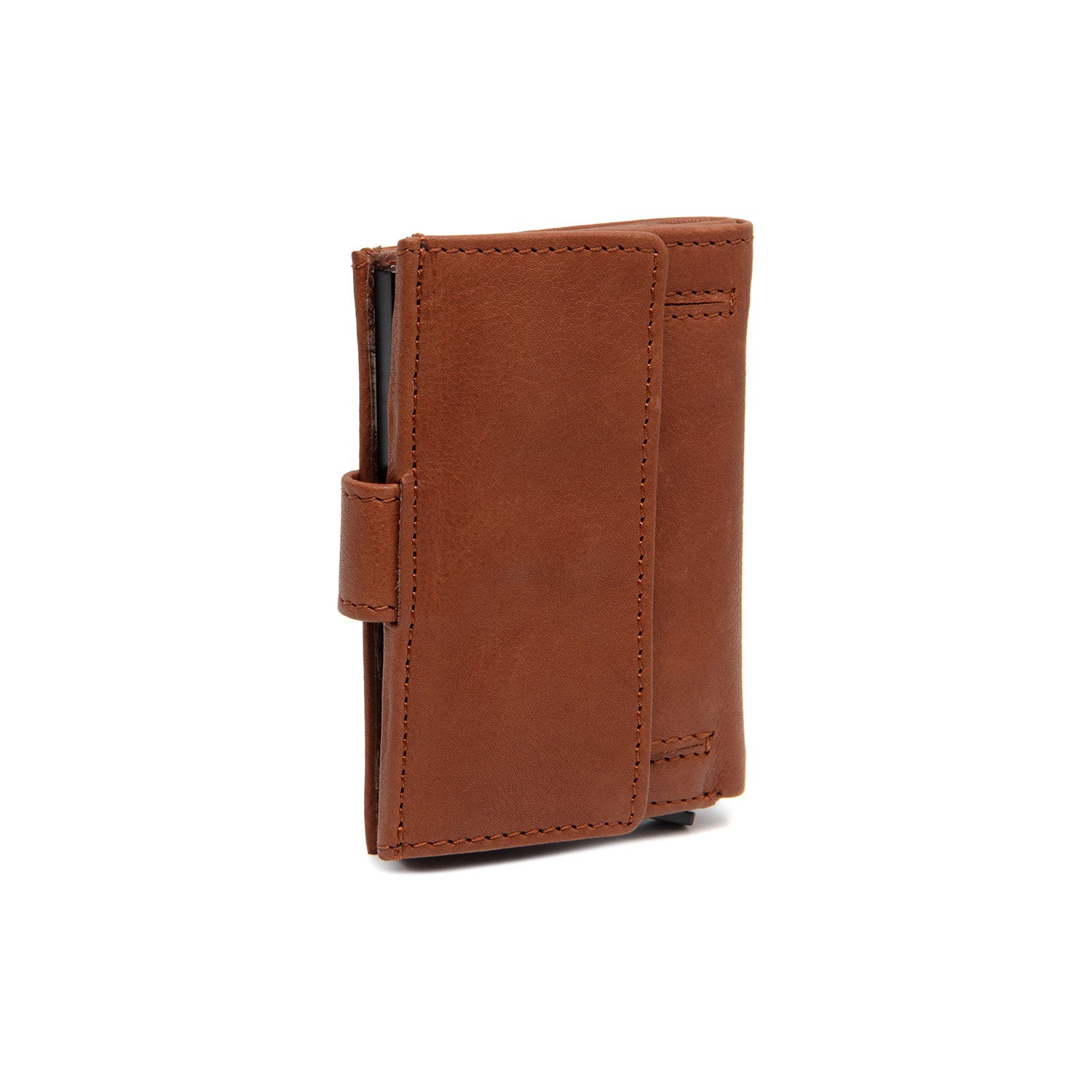 Cognac Leather Card Holder Torola, detail view 4