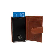 Cognac Leather Card Holder Torola, product view 2