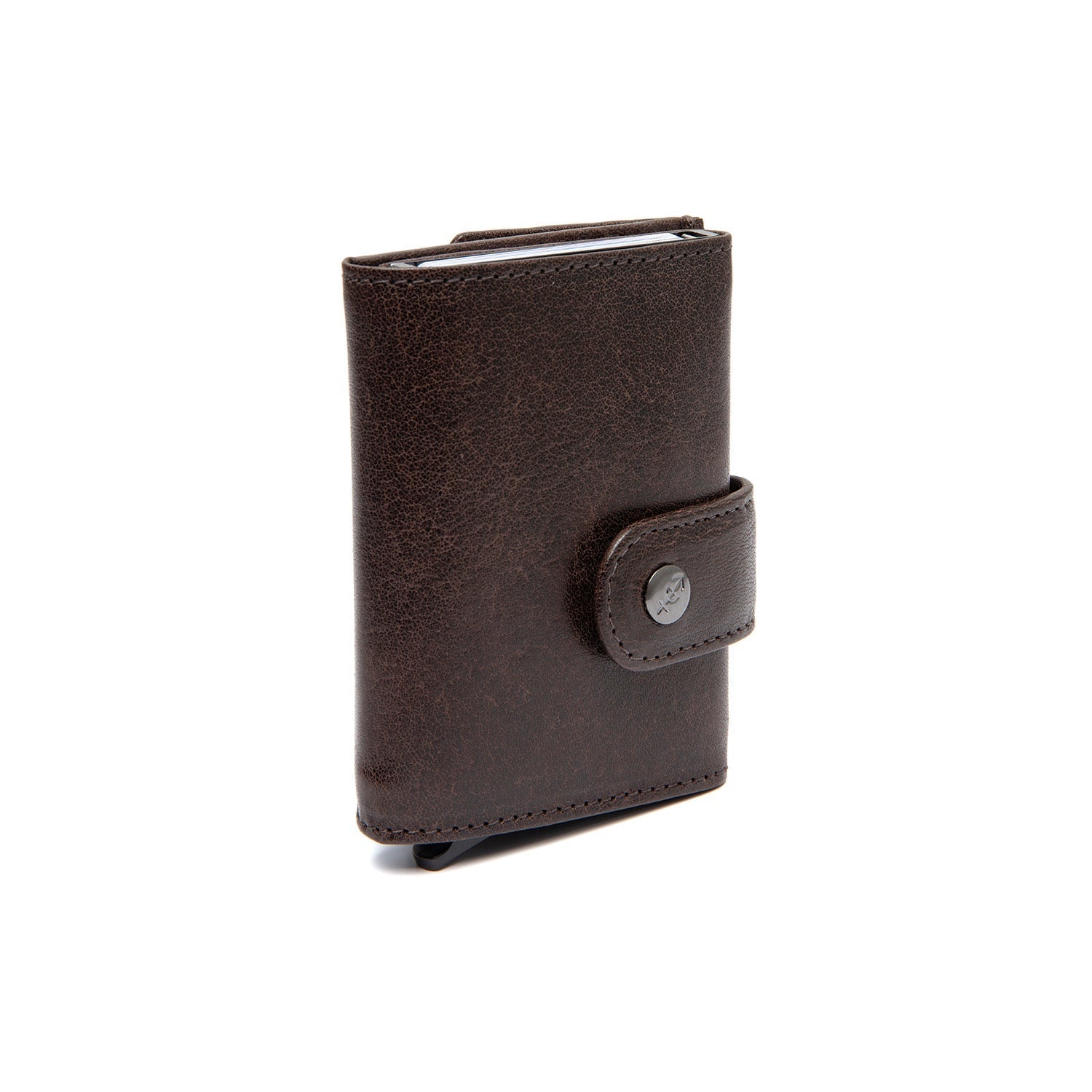 Brown Leather Card Holder Varrano, detail view 5