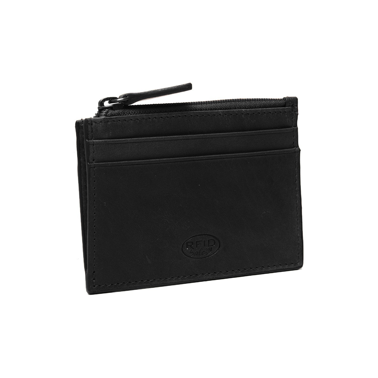 Black Leather Card Wallet, detail view 4