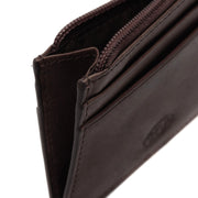 Brown Leather Card Wallet, product view 2