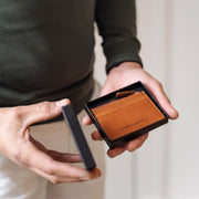 Cognac Leather Card Wallet, product view 2