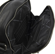 Black Leather Crossbody Bag Alva, product view 2
