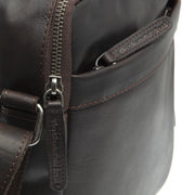 Brown Leather Crossbody Bag Alva, detail view 1