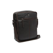 Brown Leather Crossbody Bag Alva, detail view 3