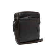 Brown Leather Crossbody Bag Alva, front view