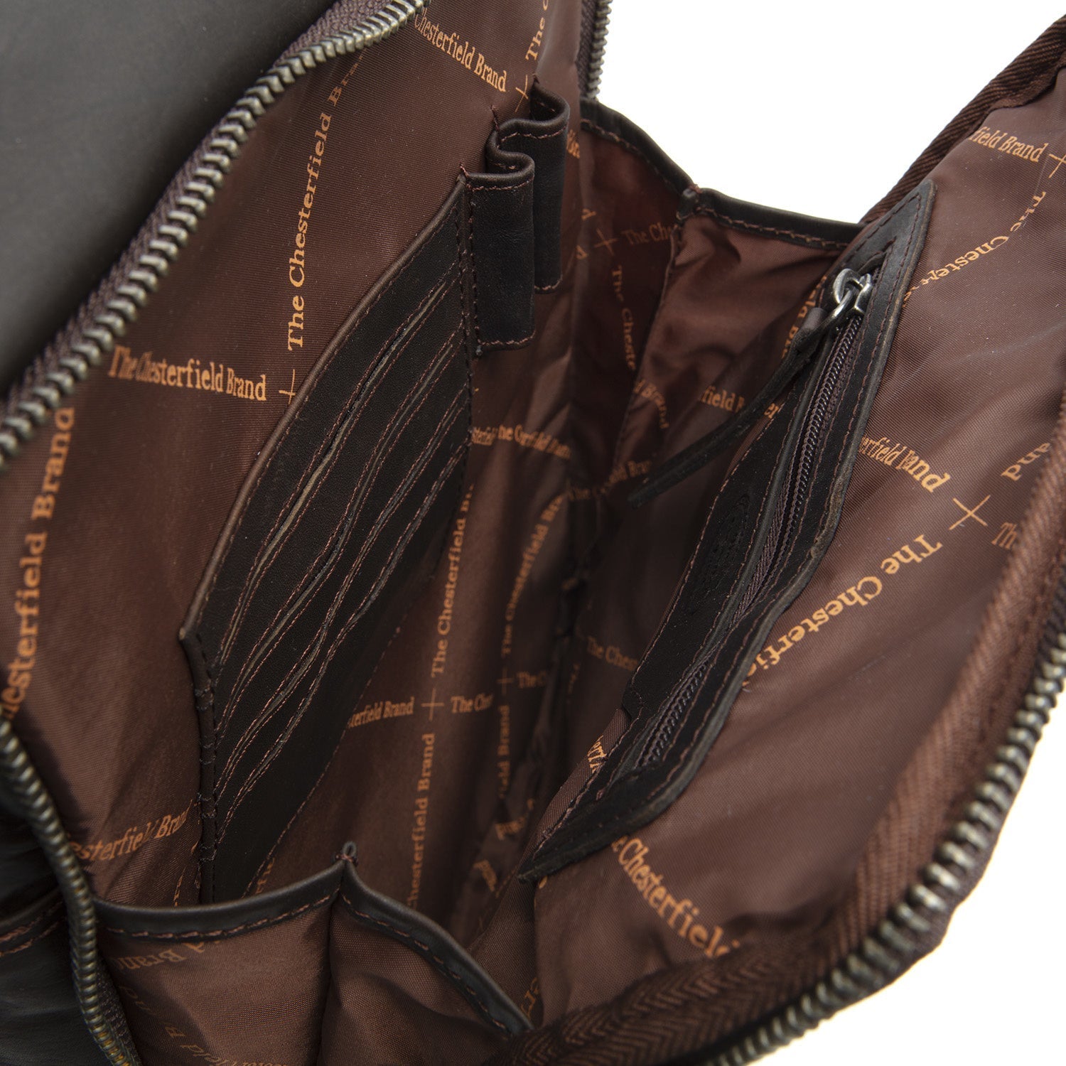 Brown Leather Crossbody Bag Alva, product view 2