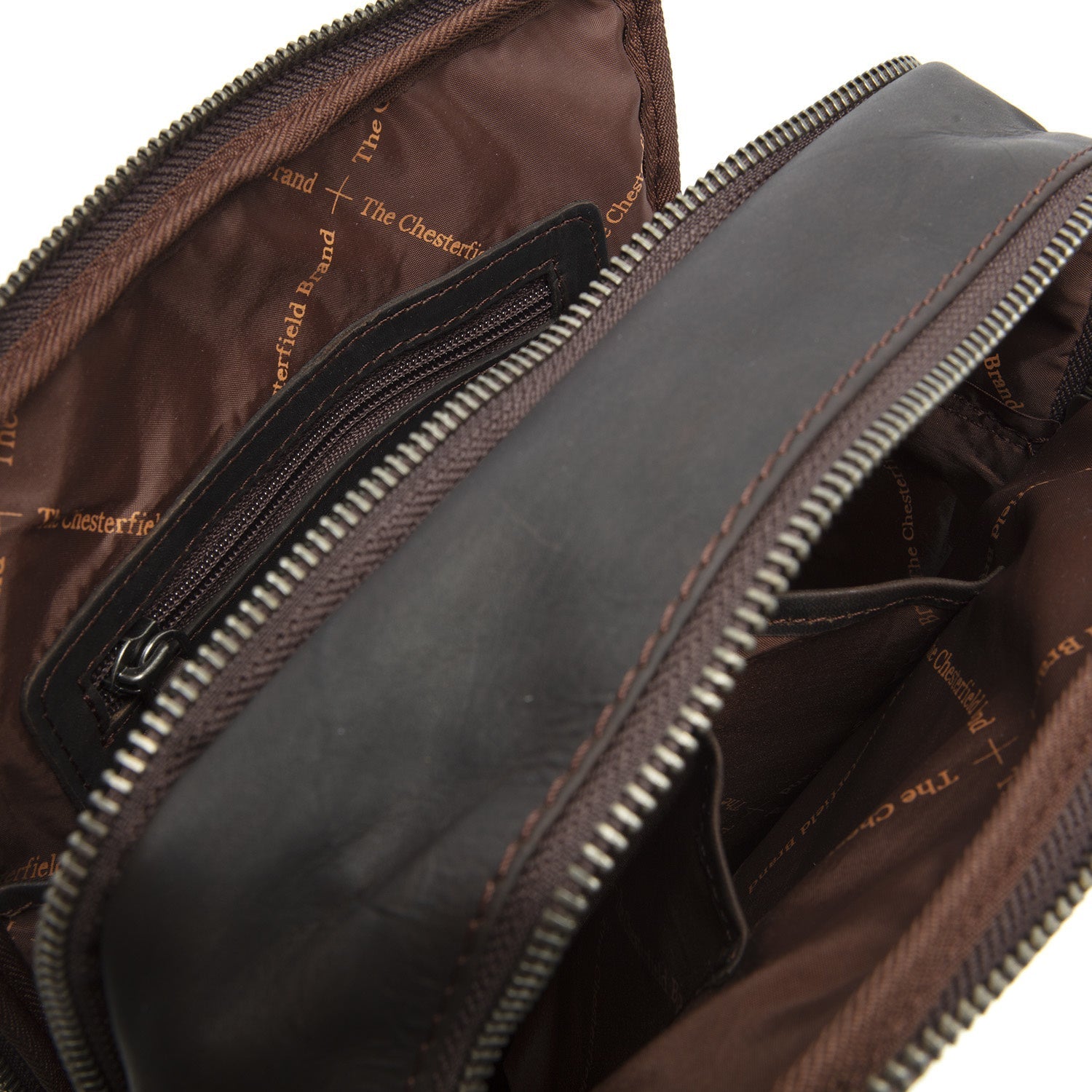 Brown Leather Crossbody Bag Alva, product view 3