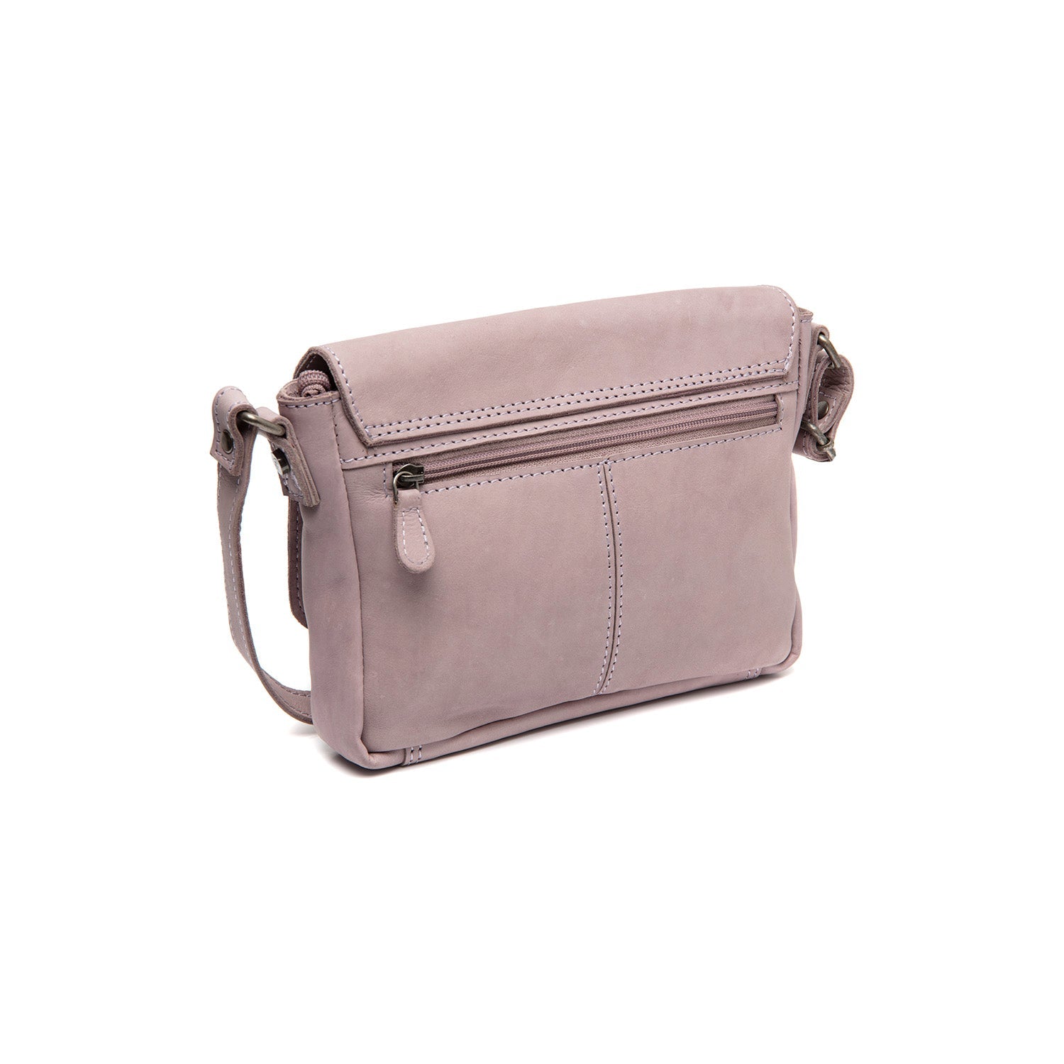 Lavender Lilac Leather Crossbody Bag Ann, detail view 6