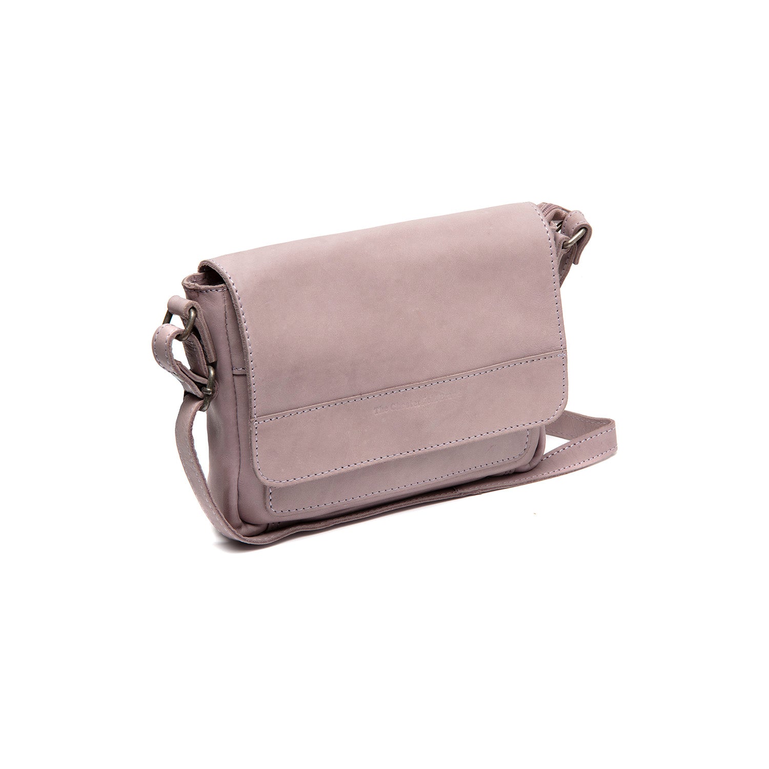 Lavender Lilac Leather Crossbody Bag Ann, front view