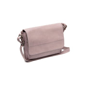 Lavender Lilac Leather Crossbody Bag Ann, front view