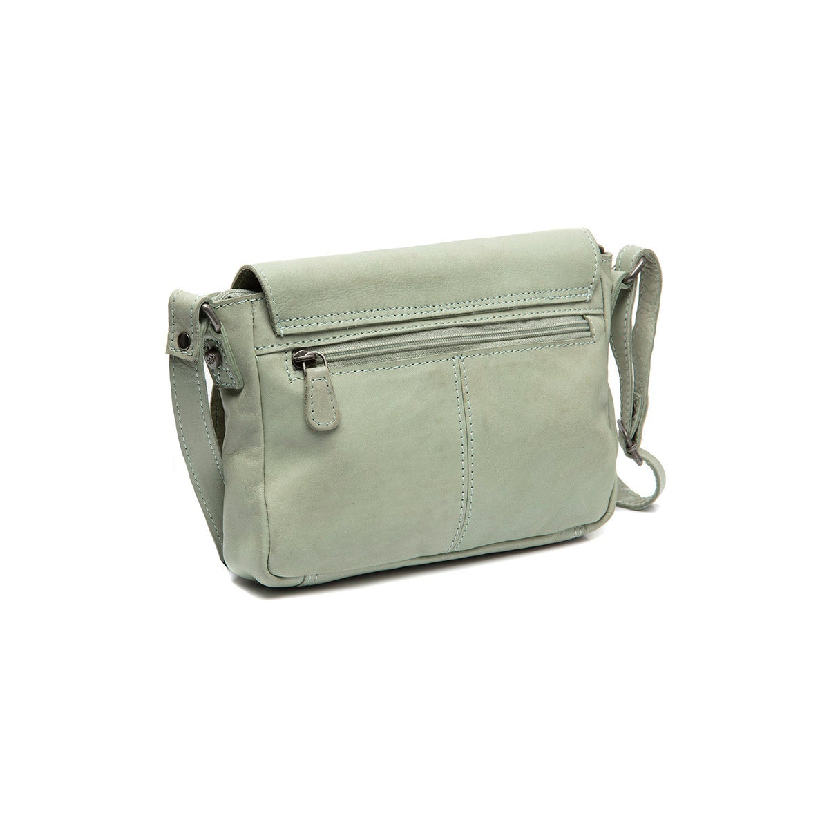 Ocean Green Leather Crossbody Bag Ann, detail view 6