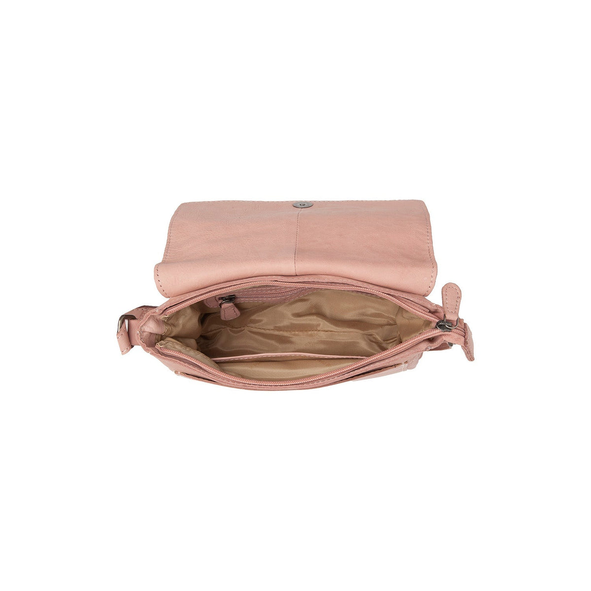 Vintage Rose Leather Crossbody Bag Ann, detail view 3