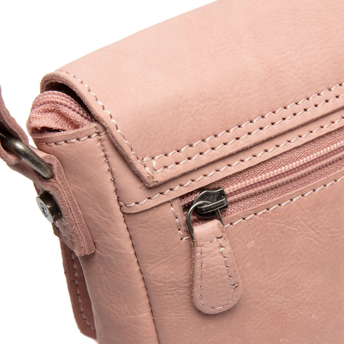 Vintage Rose Leather Crossbody Bag Ann, detail view 4