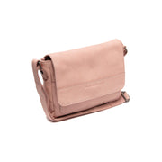 Vintage Rose Leather Crossbody Bag Ann, front view