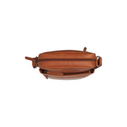 Cognac Leather Crossbody Bag Anzora, detail view 1