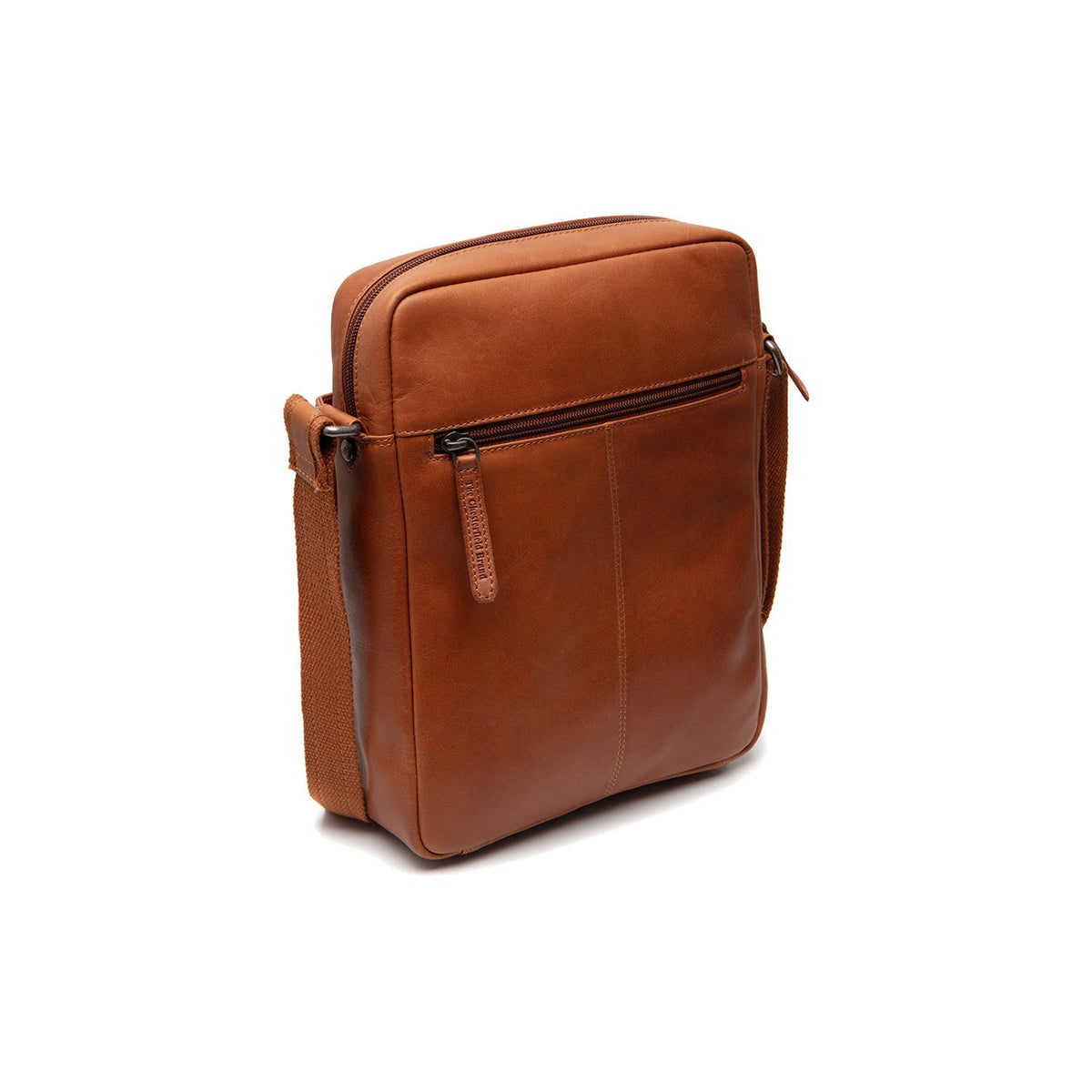 Cognac Leather Crossbody Bag Anzora, detail view 5