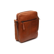 Cognac Leather Crossbody Bag Anzora, detail view 5