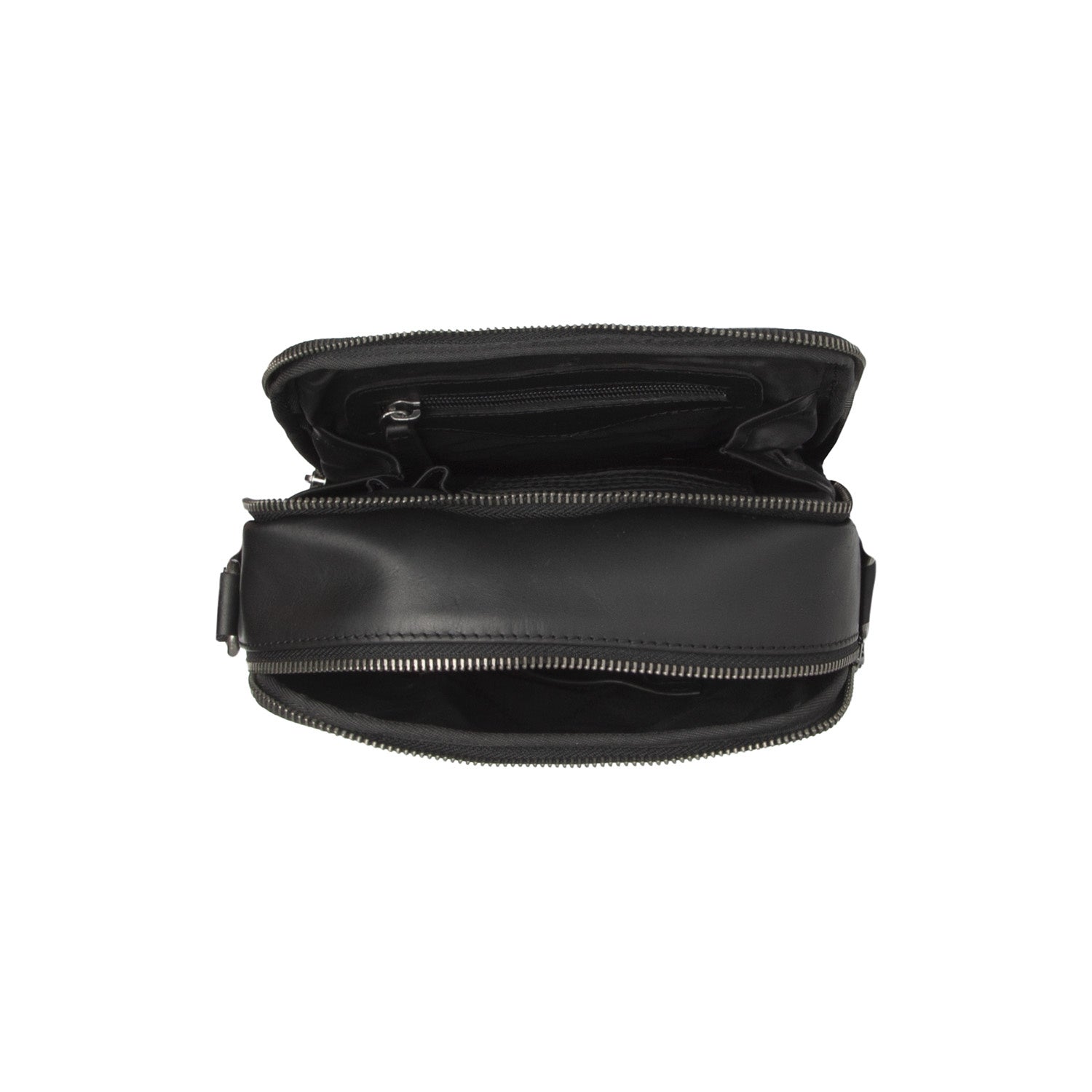 Light Grey Leather Crossbody Bag Arendal, detail view 1