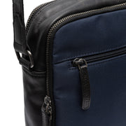 Navy Leather Crossbody Bag Arendal, detail view 4
