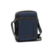 Navy Leather Crossbody Bag Arendal, front view