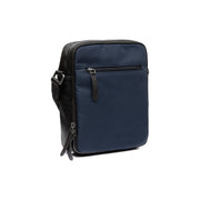 Navy Leather Crossbody Bag Arendal, product view 3