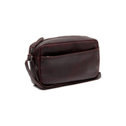 Brown Leather Crossbody Bag Arona, front view