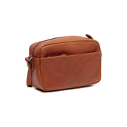 Cognac Leather Crossbody Bag Arona, detail view 4