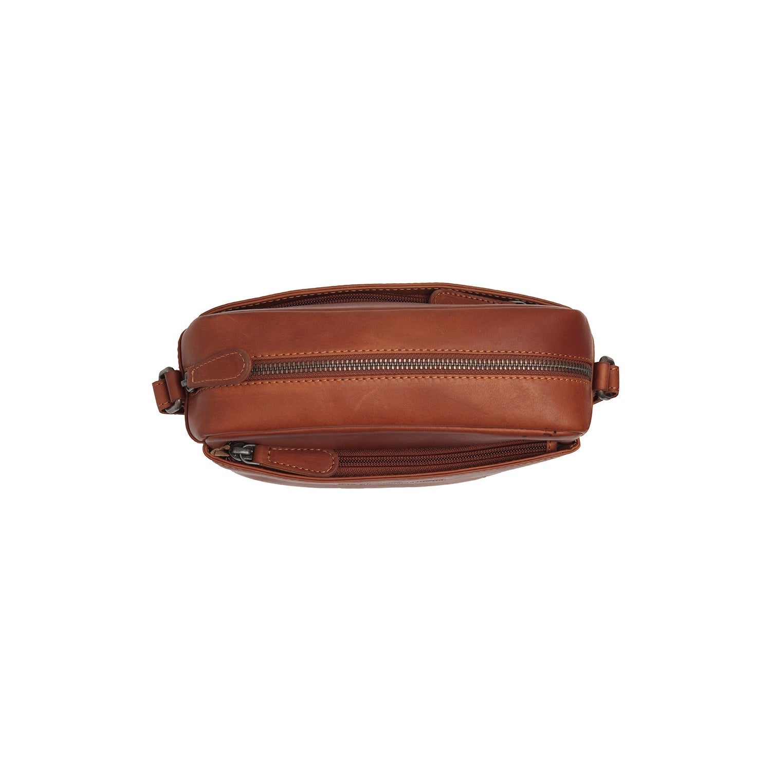 Cognac Leather Crossbody Bag Arona, product view 3