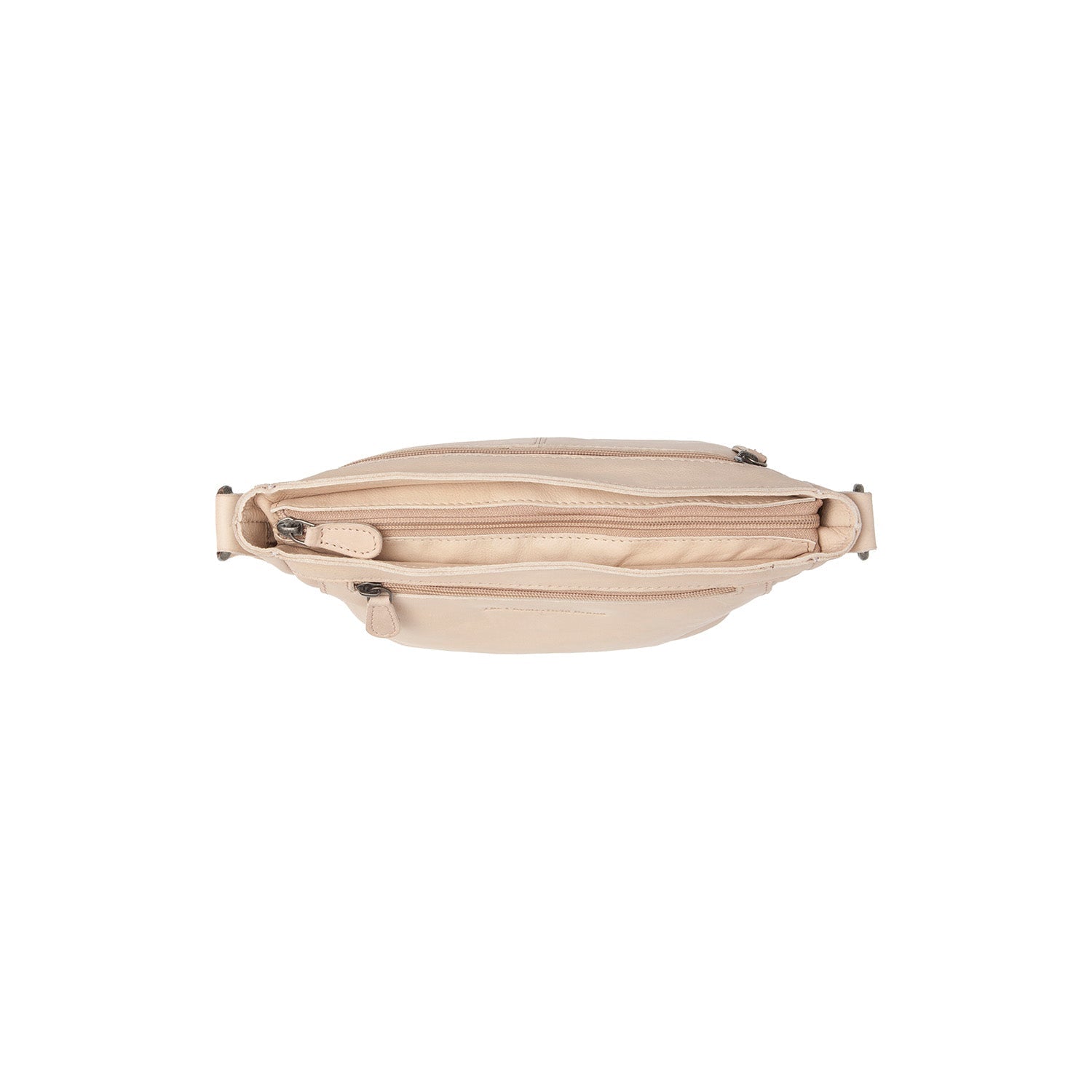 Beige Leather Crossbody Bag Aston, detail view 1