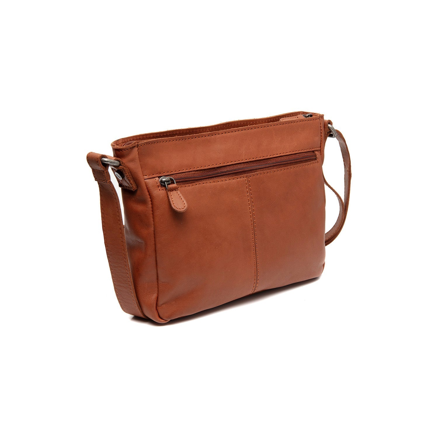 Cognac Leather Crossbody Bag Aston, detail view 4