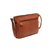 Cognac Leather Crossbody Bag Aston, detail view 4