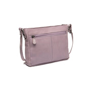 Lavender Lilac Leather Crossbody Bag Aston, detail view 4