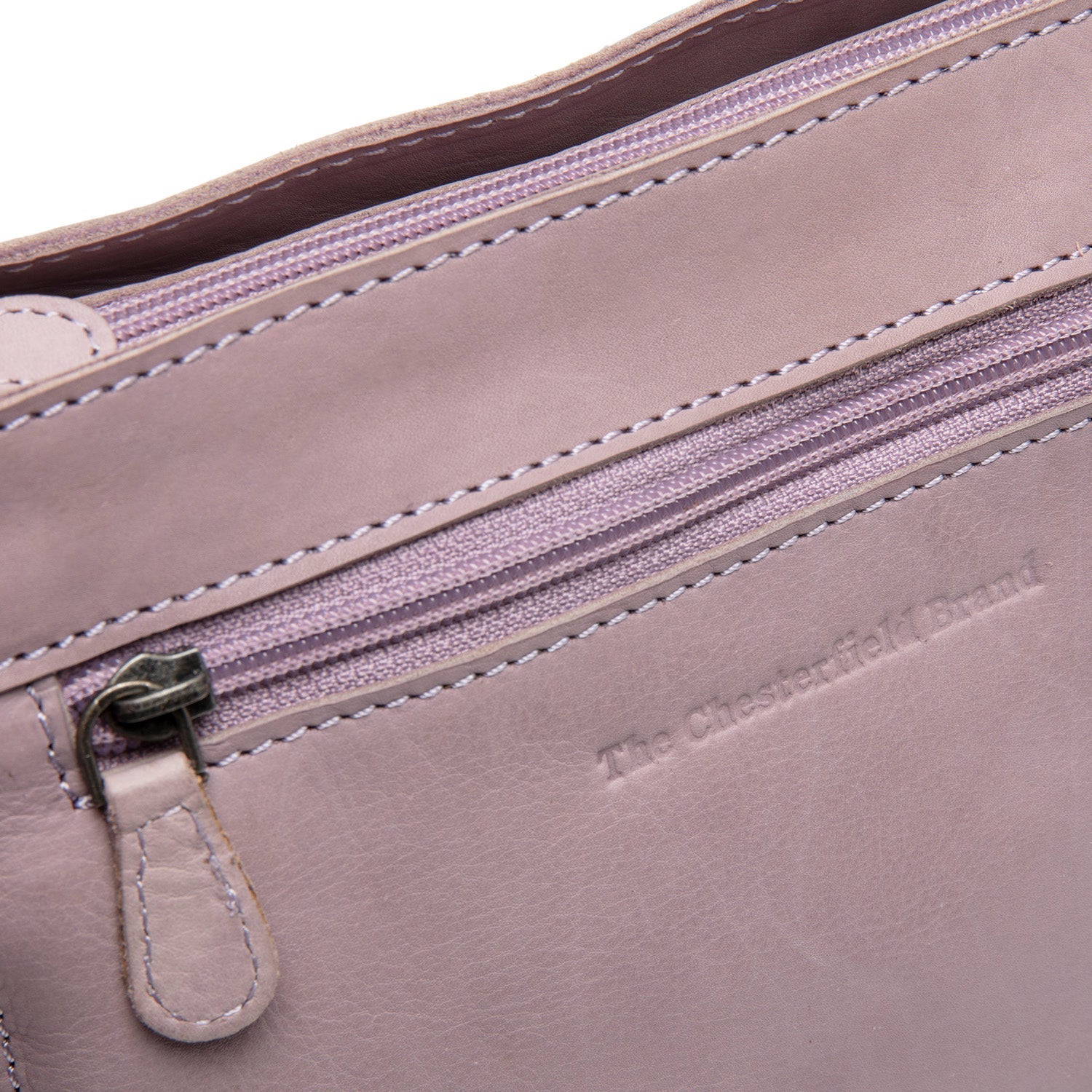 Lavender Lilac Leather Crossbody Bag Aston, product view 2