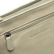 Ocean Green Leather Crossbody Bag Aston, detail view 1