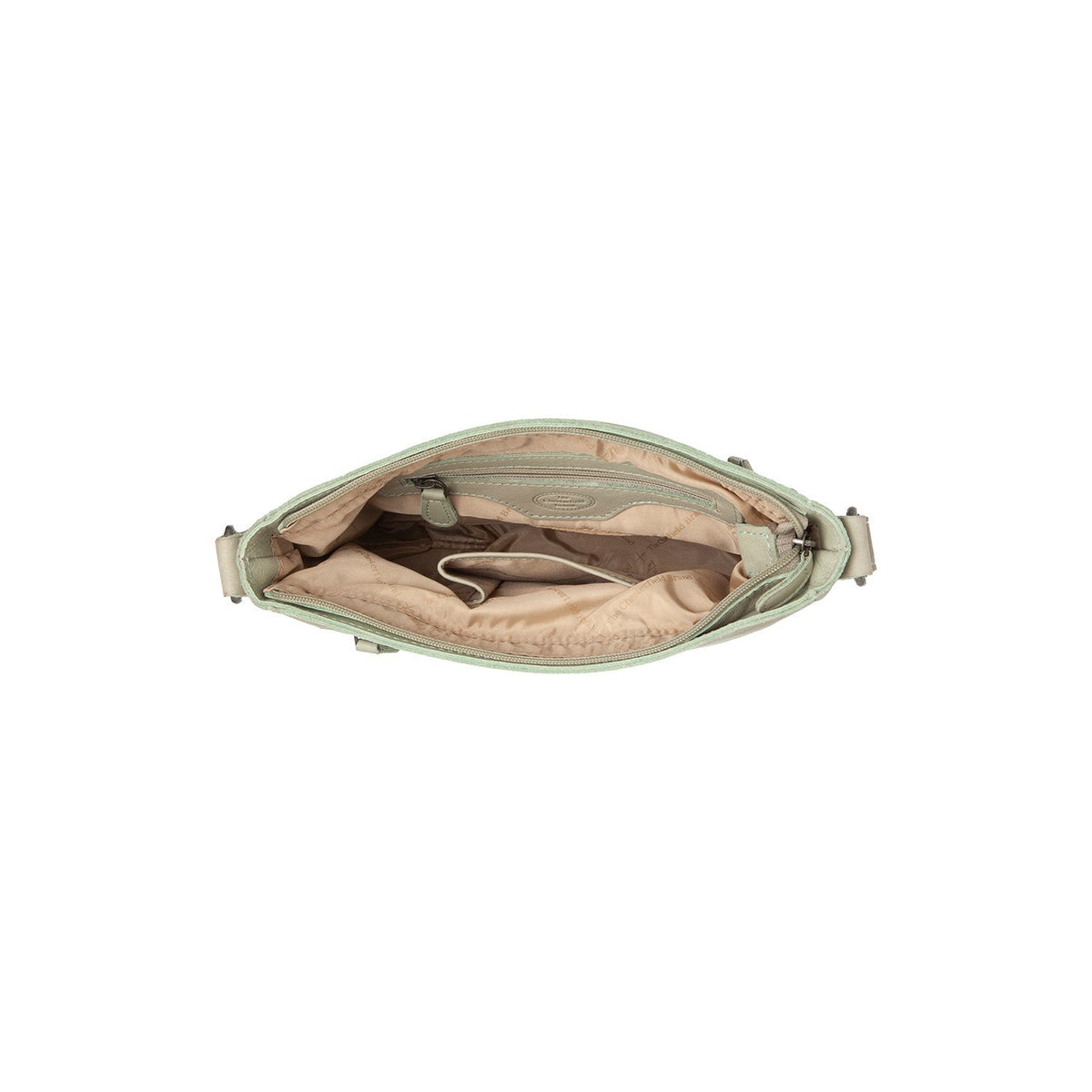 Ocean Green Leather Crossbody Bag Aston, detail view 4