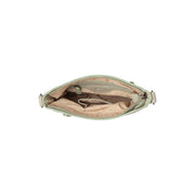 Ocean Green Leather Crossbody Bag Aston, detail view 4