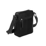 Black Leather Crossbody Bag Birmingham, detail view 4