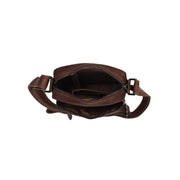 Brown Leather Crossbody Bag Birmingham, detail view 1